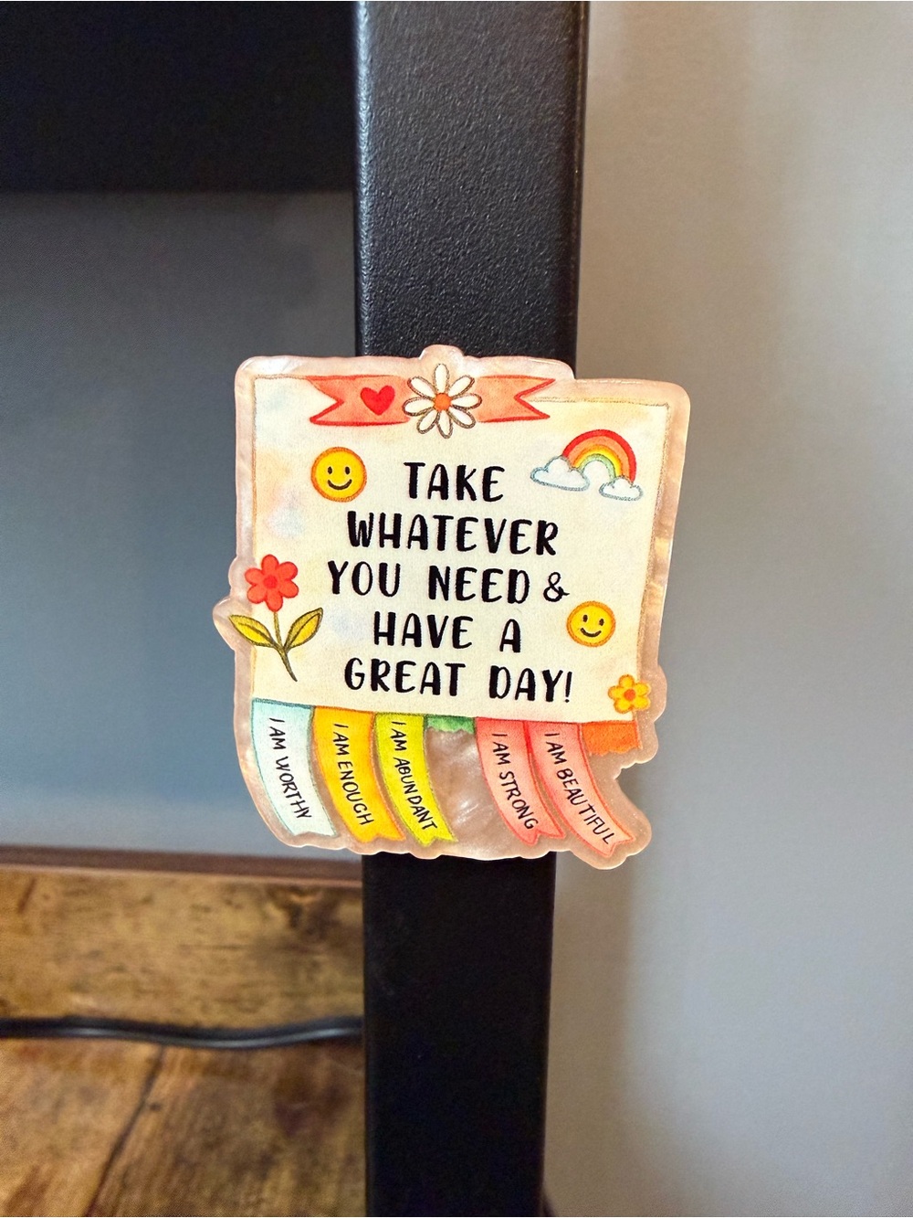 Free Affirmations Acrylic Magnet